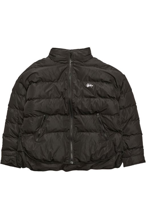 Stussy Womens River Lightweight Puffa Jackets Black - DRCZN6054